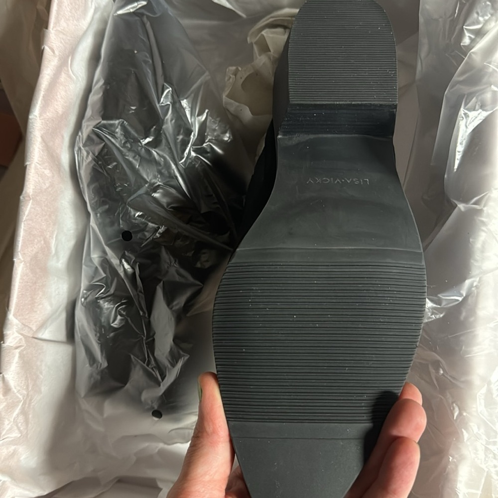 Lisa Vicky Black Suede Pointy Toe Skip Heeled Mule Western Embroidered - Picture 3 of 3